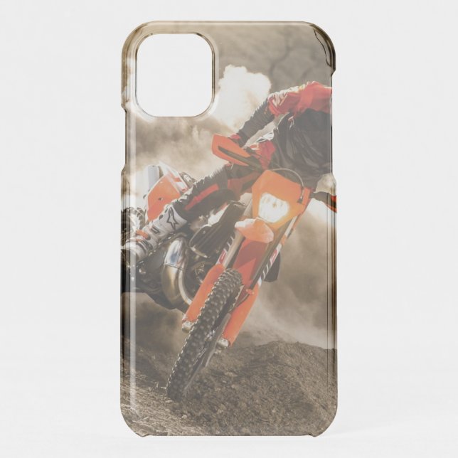 Motocross Rider Uncommon iPhone Case (Back)