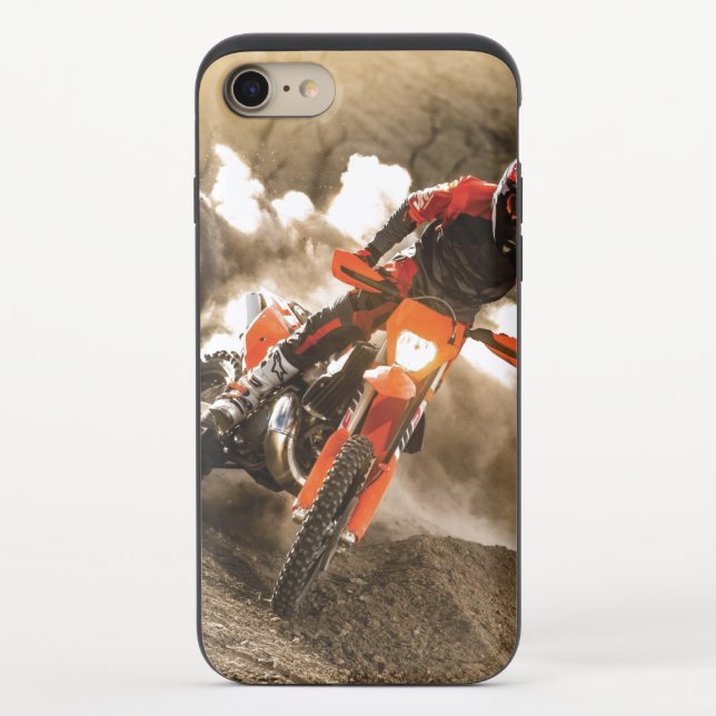 Motocross Rider Uncommon iPhone Case (Back)