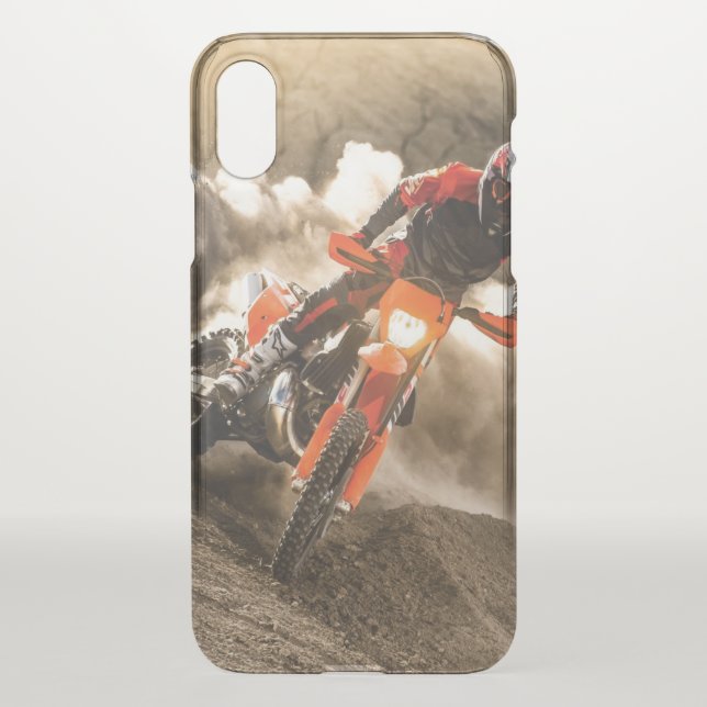 Motocross Rider Uncommon iPhone Case (Back)