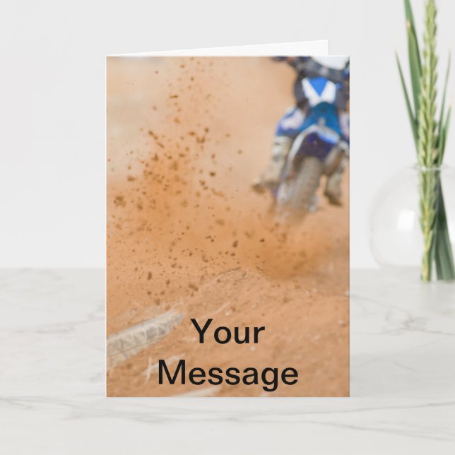 Motocross Roost Greeting Card (Front)