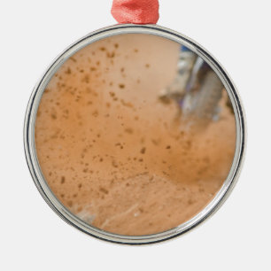 Motocross Roost Metal Ornament