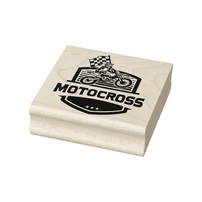 Motocross Rubber Stamp (Stamp)