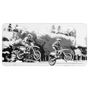 Motocross Speedsters - Motocross Racers License Plate