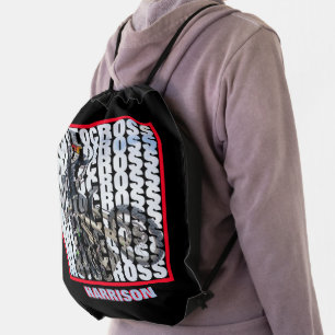 Motocross Sports Dirt Biker Personalized Drawstring Bag
