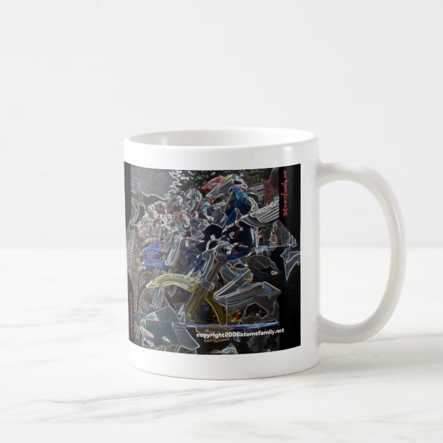 motocross start, I Need A Fix, Coffee Mug (Right)