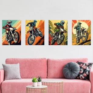 Motocross Wall Art Sets
