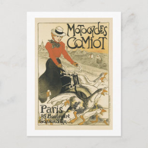 Motocycles Comiot By Theophile-Alexandre Steinlen Postcard