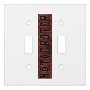 MOTOGRATER Double Toggle Switch Plate Cover