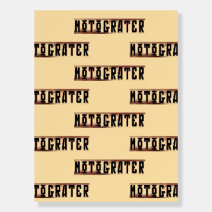 MOTOGRATER Foam Board Poster