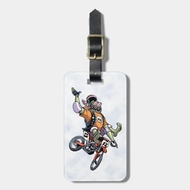 Motogross Luggage Tag (Front Vertical)
