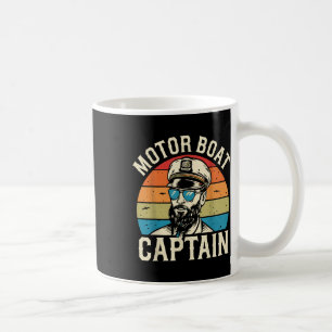 Motor Boat Captain Vintage Nautical Ocean Adventur Coffee Mug