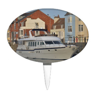 Motor Boat In Weymouth Cake Topper