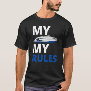 Motor Boat Regatta Skipper Boat Owner Captain Boat T-Shirt