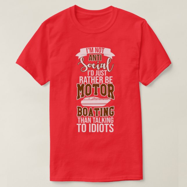 Motor Boating Essential TShirt (Design Front)