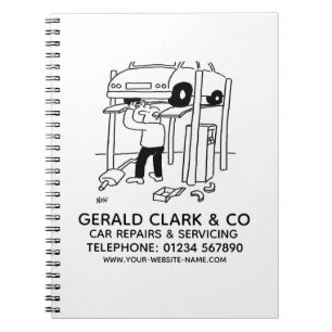 Motor Car Repairs & Servicing Notebook