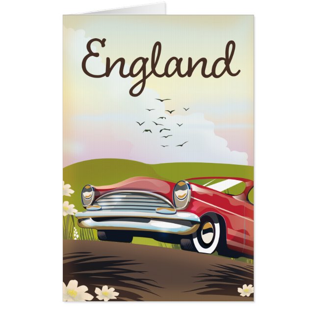 Motor City Detroit Michigan travel poster. Card (Front)