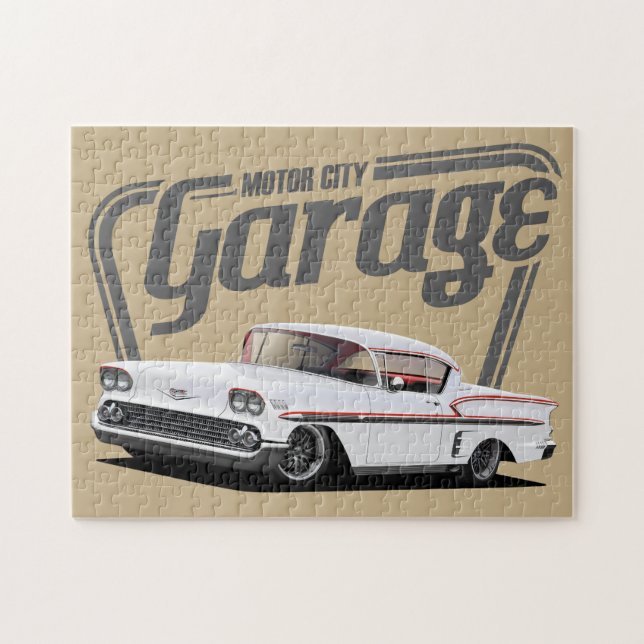 Motor City Impala Jigsaw Puzzle (Horizontal)