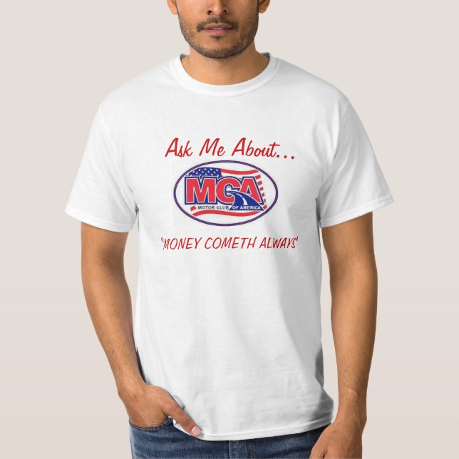 MOTOR CLUB AMERICA - MCA  40for80.com T-Shirt (Front)