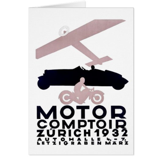Motor Comptoir Zurich 1932 Cards (Front)