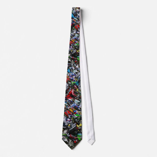 Motor Cross Racer Neck Tie (Front)