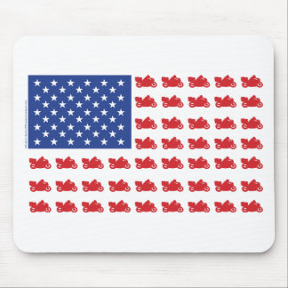 Motor-Cycle-Flag-Cruiser Mouse Pad