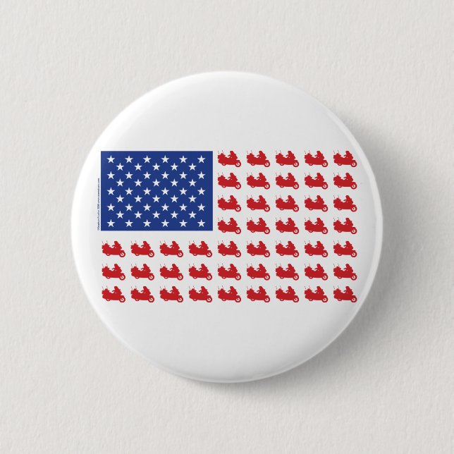 Motor-Cycle-Flag-WING Button (Front)