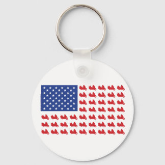 Motor-Cycle-Flag-WING Keychain