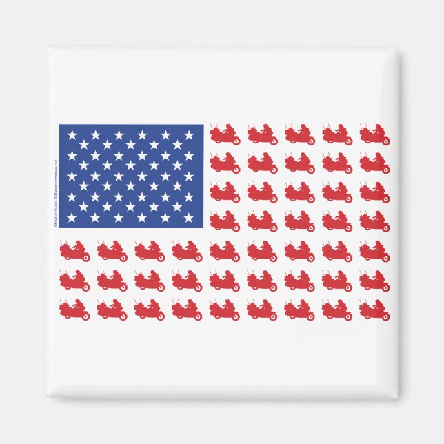 Motor-Cycle-Flag-WING Magnet (Front)