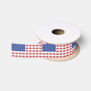 Motor-Cycle-Flag-WING Satin Ribbon