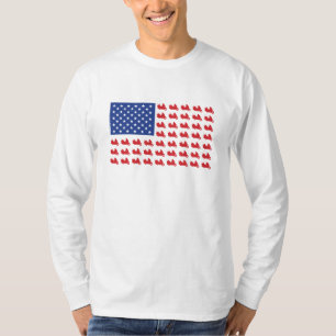Motor-Cycle-Flag-WING T-Shirt