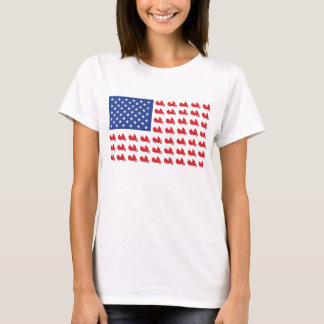 Motor-Cycle-Flag-WING T-Shirt