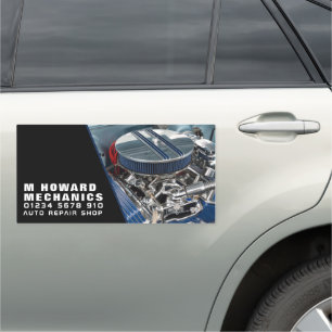 Motor Engine, Auto Mechanic & Repairs Car Magnet