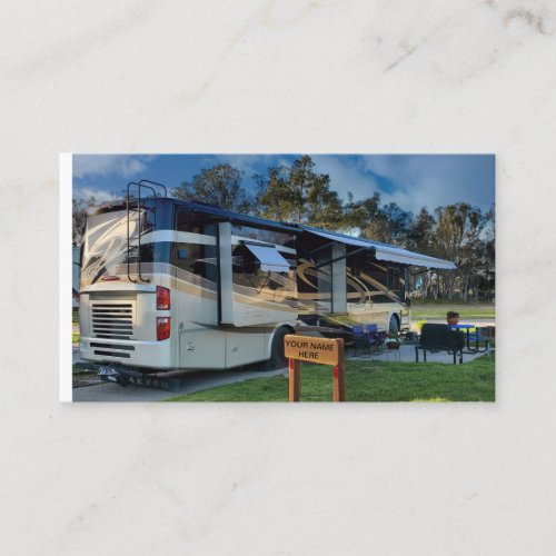 Motor Home Business Card Personalized
