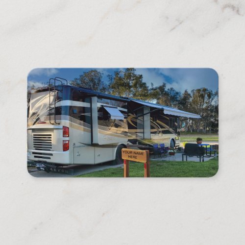 Motor Home Business Card Personalized
