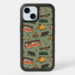 Motor Home Camp Adventures Pattern iPhone 15 Case