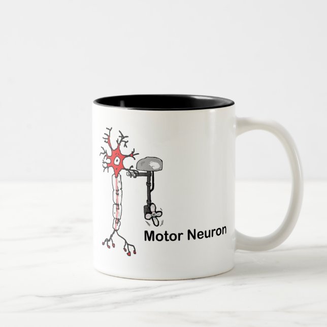 Motor Neuron Two-Tone Coffee Mug (Right)