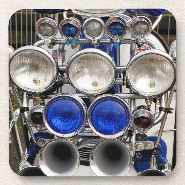 MOTOR SCOOTER BEVERAGE COASTER (Front)