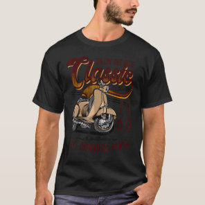 Motor Scooter Classic Moped Rider Birthday 1969 T-Shirt