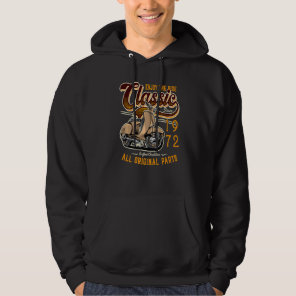 Motor Scooter Classic Moped Rider Birthday 1972 Hoodie