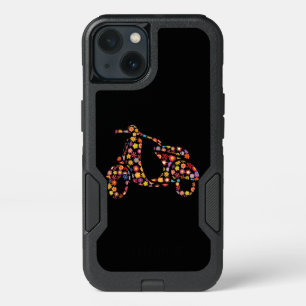 Motor Scooter Flower Pattern iPhone 13 Case