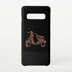 Motor Scooter Flower Pattern Samsung Galaxy S10 Case