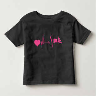 Motor Scooter Girl Electric scooter heartbeat pink Toddler T-shirt