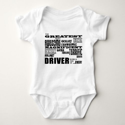 Motor Sports Racing Drivers Greatest Driver World Baby Bodysuit