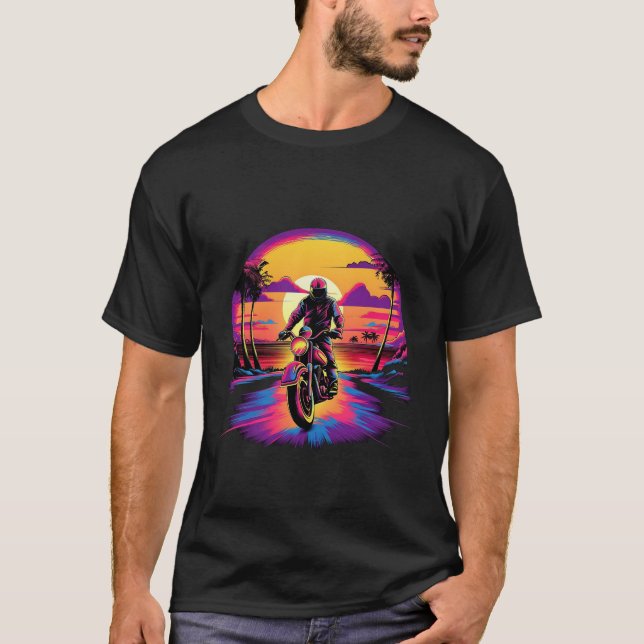 Motor Vivid Color at Sunset T-shirt (Front)