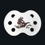 Motor X Silhouette Pacifier<br><div class="desc">Motor X Silhouette is an original silhouette illustration of a off road biker participating in motocross sport activity. A unique gift with an adventure sport theme ideal for celebrating this alternative adventure sport. Perfect for motocross enthusiasts, bikers, adrenaline junkies or those who have a motorx or motorcycle trials theme in...</div>