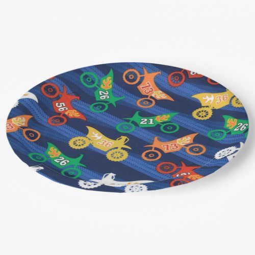 Motorama Dirt Bikes Paper Plates