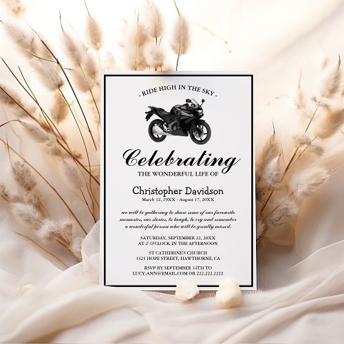 Motorbike Funeral | Celebration of Life Sympathy