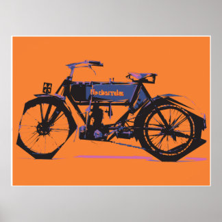 Motorbike in transit poster