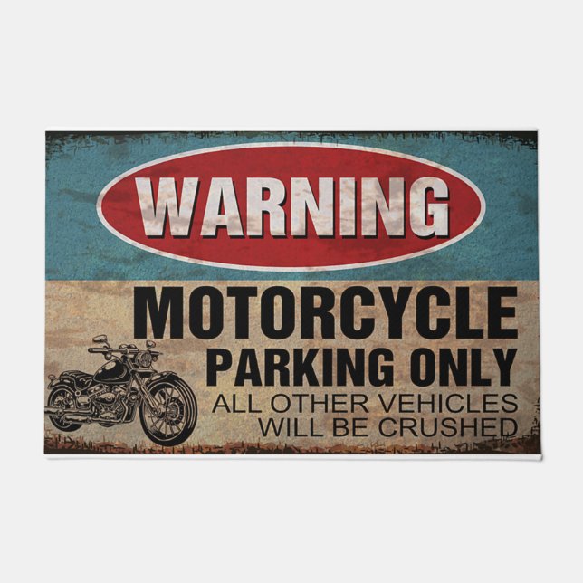  Motorbike Mat - Personalized Welcome Mat (Front)