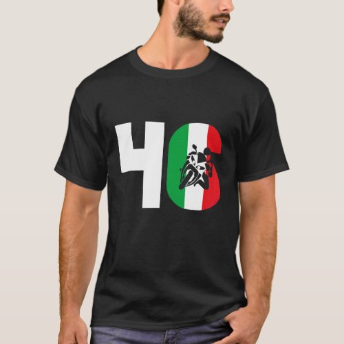 Motorbike Moto 46 Motorcyclist Biker T_Shirt